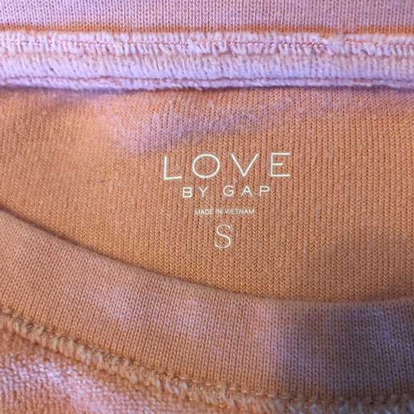 GAP peach velour long sleeve sweatshirt top size small - Picture 7 of 9